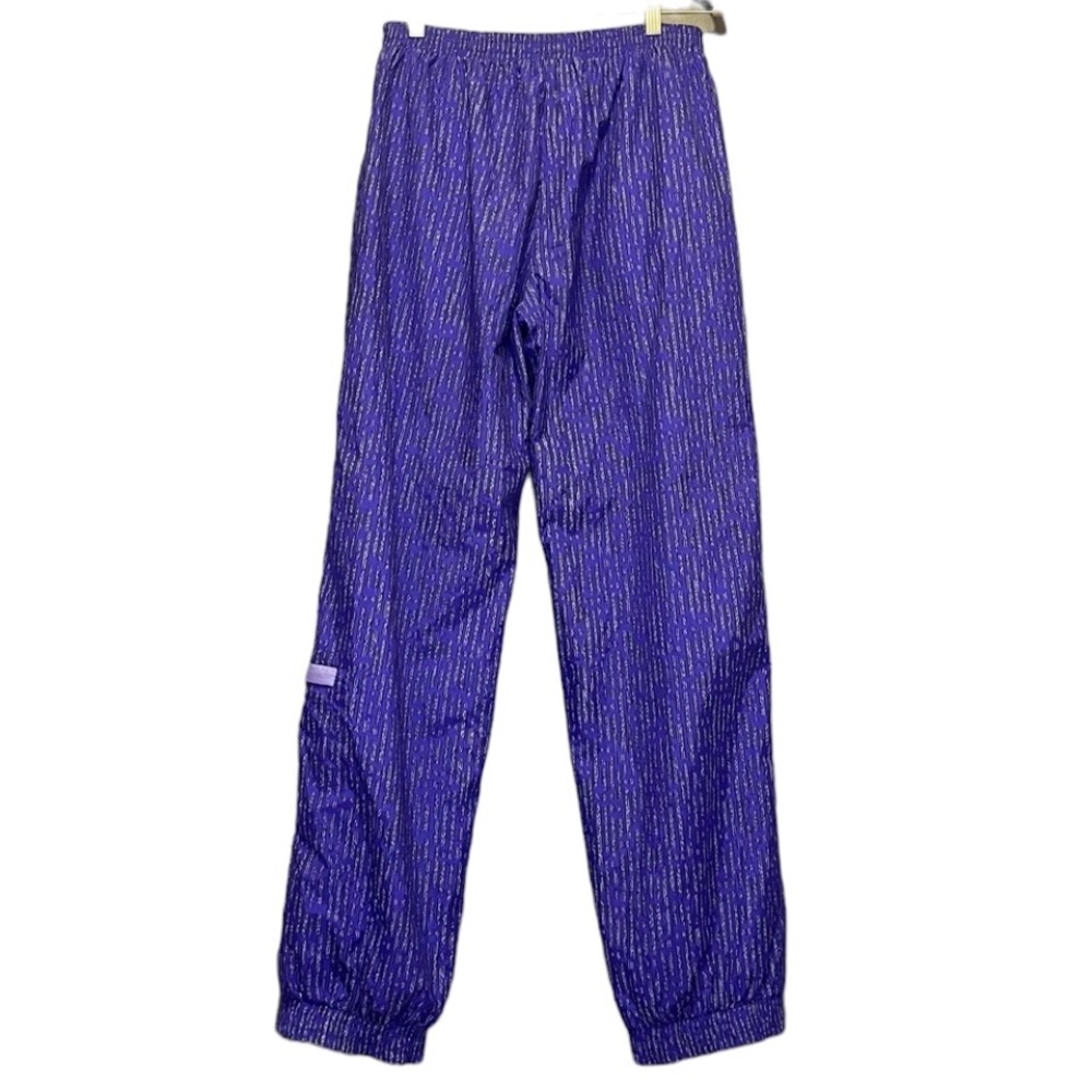 80s Vintage Kaelin two piece ski suit purple abstract 10 jacket pants - Picture 6 of 16